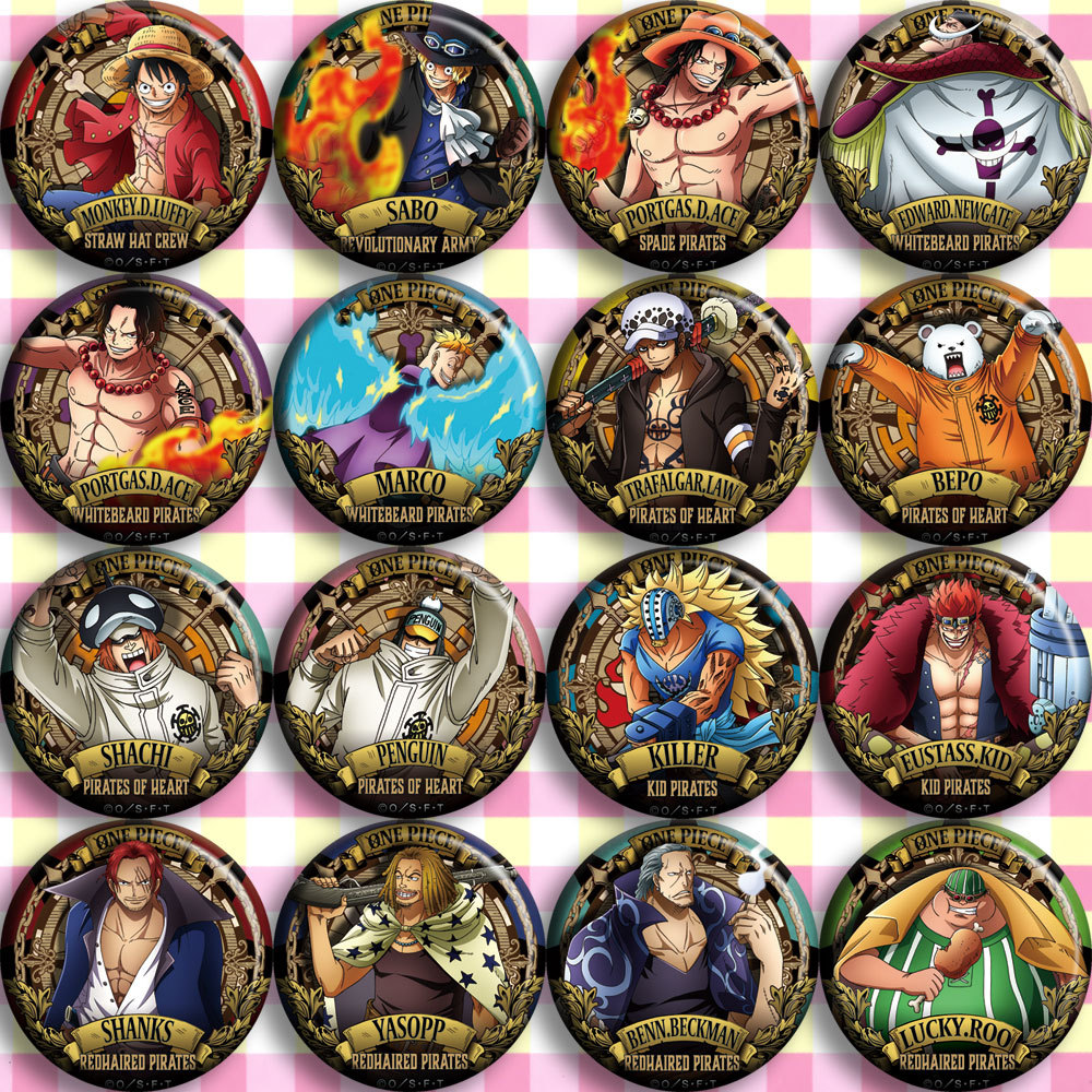 Luffy Anime Merchandise - เข็มกลัดอนิเมะวันพีซ สไตล์ C ลายลูฟี่ สินค้าวันพีซ เครื่องประดับคอสเพลย์