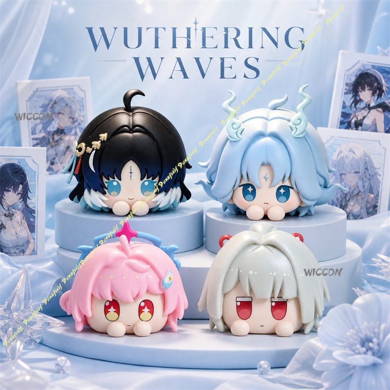 Anime Fan Merchandise - Wuthering Waves Yangyang/Qingxiao/Aemeath/Hiyuki ฟิกเกอร์โมจิจิบิแบบซ้อนกันได้ รุ่น Q-Version