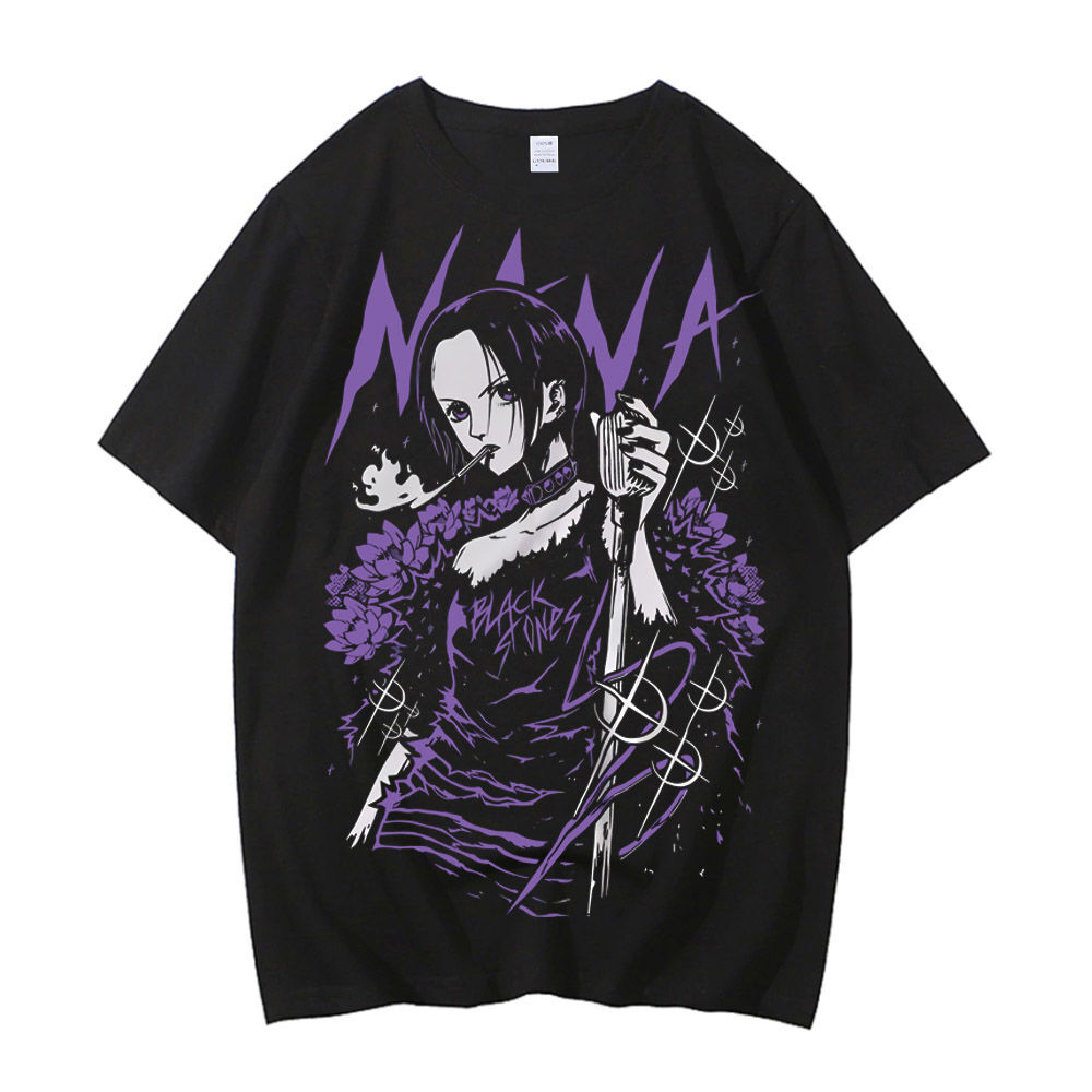 Nana Anime Merchandise - หินสีดํา Nana Osaki ผ้าฝ้าย T เสื้อชาย