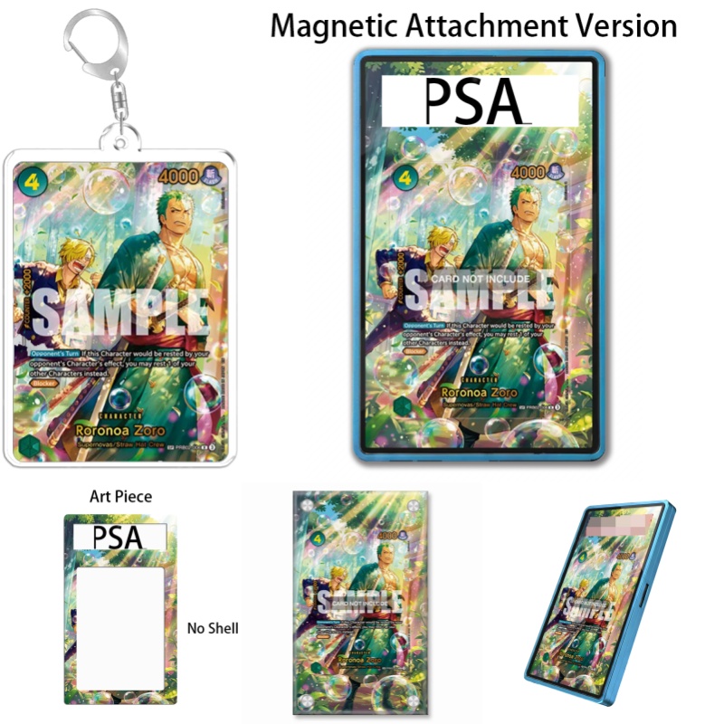 Anime One Piece Merchandise - เคสอะคริลิคแบบรีไซเคิลสำหรับใส่พวงกุญแจลายโรโรโนอา โซโล จากอนิเมะวันพีซ ของสะสมสำหรับแฟนๆ พร้อมกล่องโชว์
