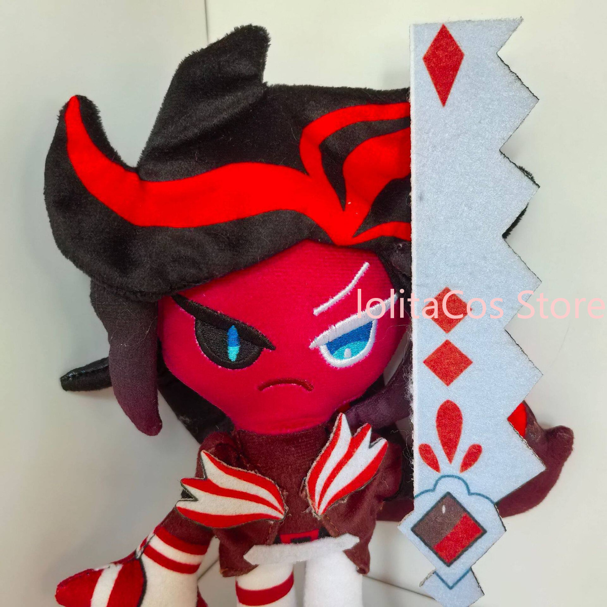 Plush Doll Anime - ตุ๊กตาคุกกี้รัน: คิงดอม รีดเวลเวท คุกกี้ ฮอลลี่เบอร์รี่ ขนาด