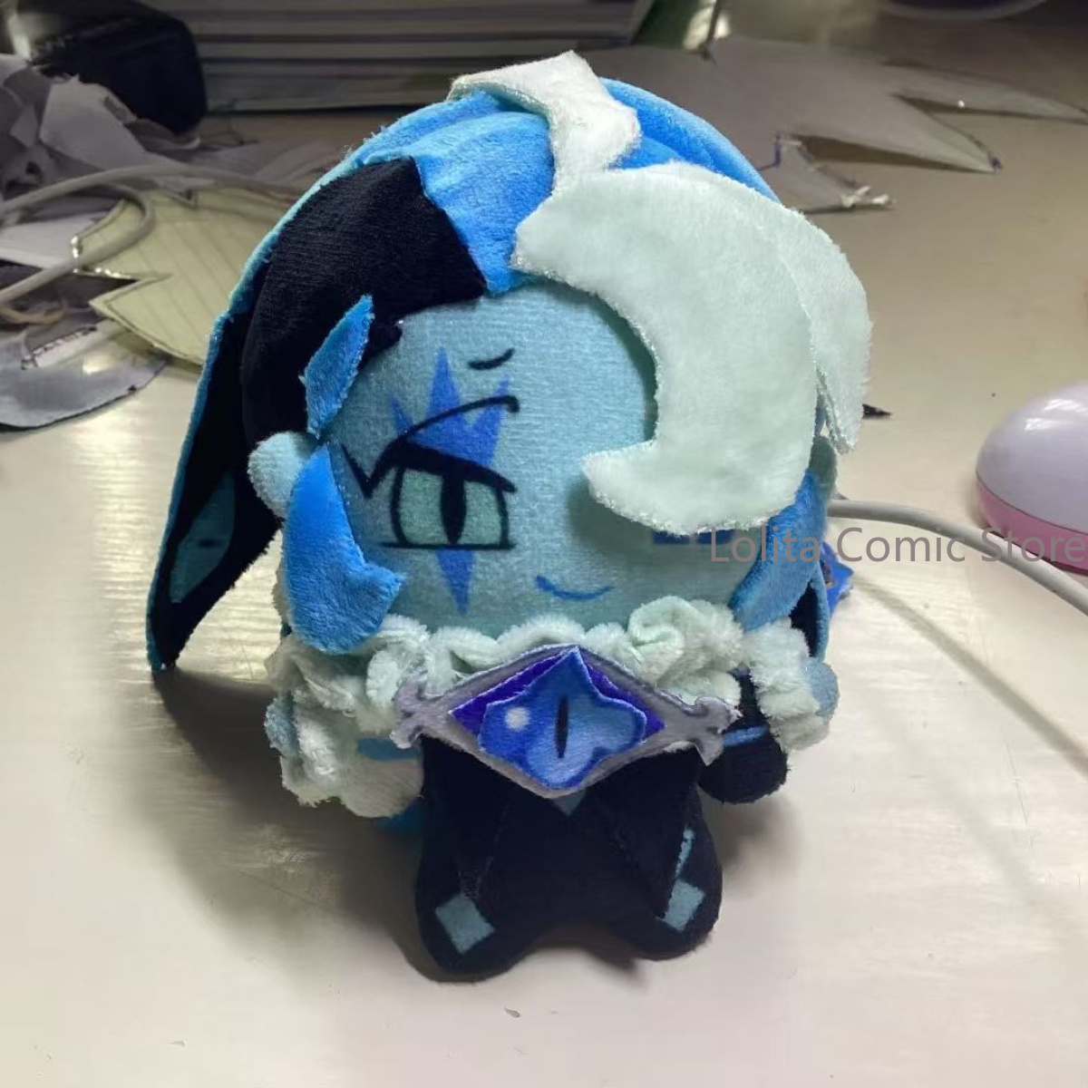 Plush Doll Anime - อนิเมะคุกกี้รัน: คิงดอม ชาโดว์ มิลค์ คุกกี้ วินด์