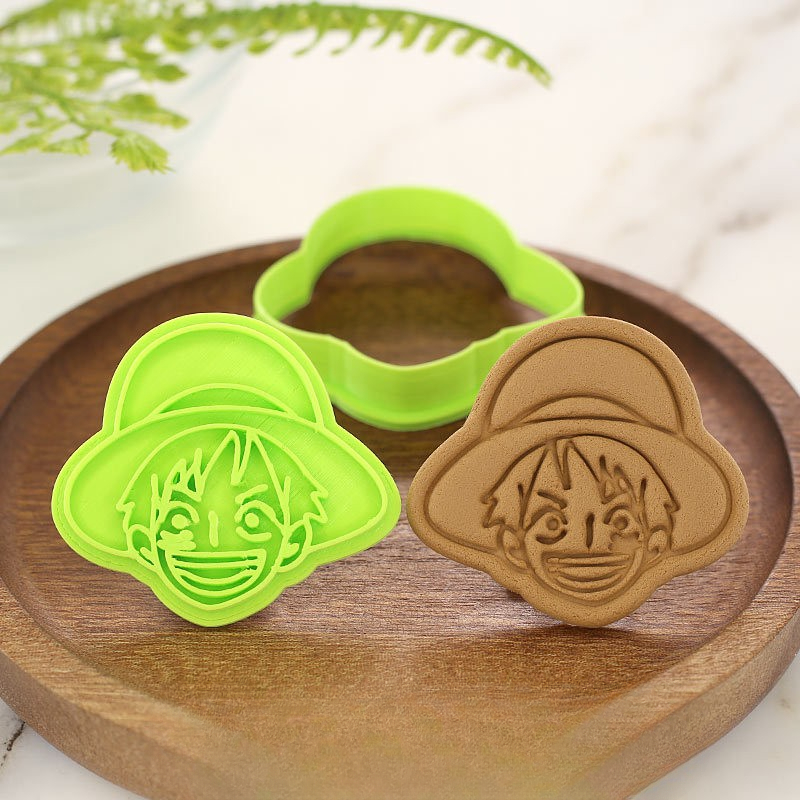 Anime One Piece Merchandise - แม่พิมพ์ทำขนมวันพีซ ลูฟี่ โซโล ช็อปเปอร์ รูปหัวกะโหลก แม่พิมพ์คุกกี้