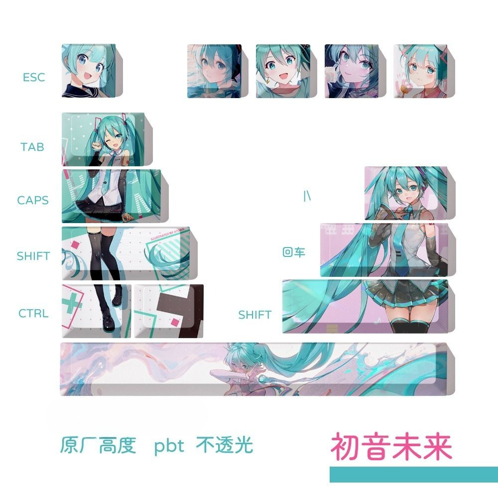 คีย์แคป Hatsune Miku, คีย์แคปค - Keycap Artisan Anime บทวิจารณ์และราคา
