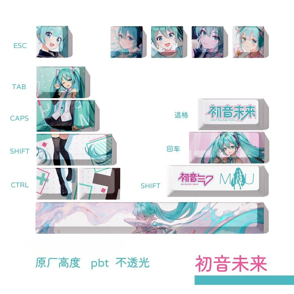 คีย์แคป Hatsune Miku, คีย์แคปค - Keycap Artisan Anime บทวิจารณ์และราคา