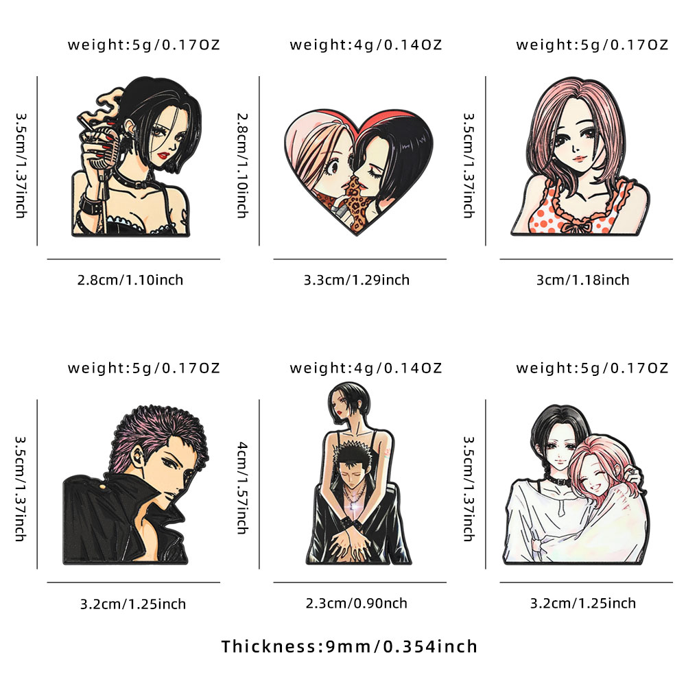 ชุดเข็มกลัดเคลือบลายสาวมังงะสไ - Nana Anime Merchandise บทวิจารณ์และราคา