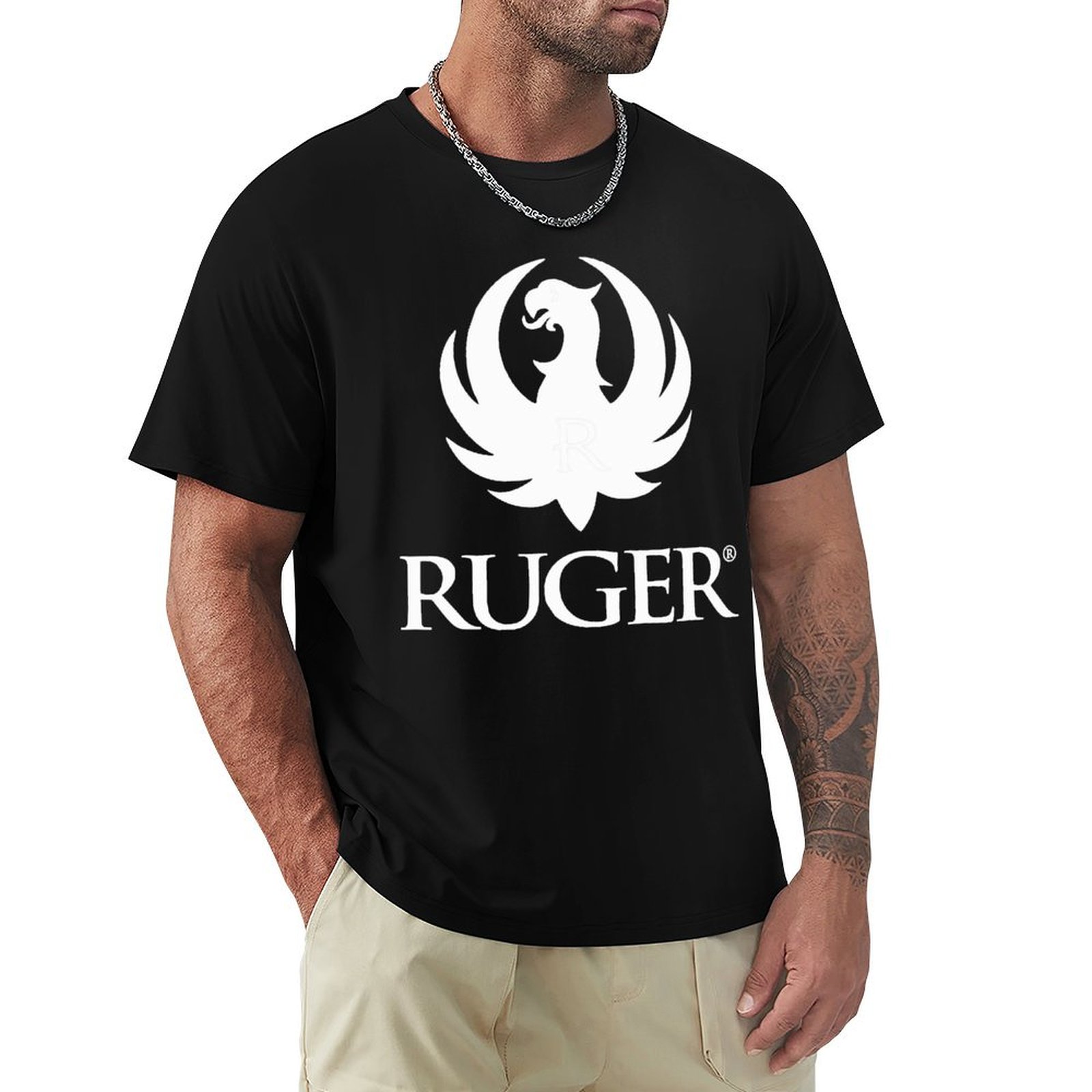 เสื้อยืดลายโลโก้ R.uger เสื้อย - Anime Merchandise For Men บทวิจารณ์และราคา